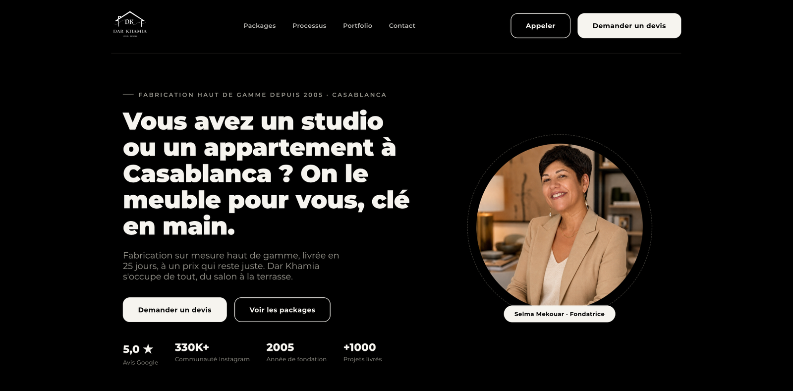 Darkhamia website designed by Let's Be Marketing